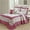 Pink, variant on Home Soft Things 7 Piece Saigon Bedspread Set - Pink - Oversize King (122" x 106")