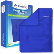 TheraPAQ Gel Ice Pack - Reusable XL Cold Packs for Discomfort Related to Injuries, Swelling & Bruising - for Knee, Back, Neck, Shoulder, Leg and Hip - 14 x 11 Inches