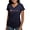 Navy, variant on - Delta Chi Fraternity Full Color Logo T Shirt - Women's V-Neck Dark T-Shirt