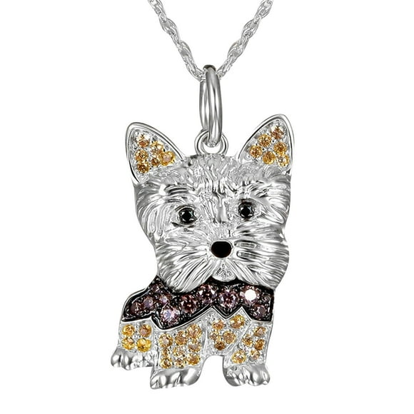 Hearth & Gear 1pc Cute Dog Necklace Cute Pet Dog Alloy Necklace Accessories For Kids Dog Lover Pretty Necklaces Stacked Necklaces for Women Rose Chain Necklaces for Women And Necklace for Women Womens