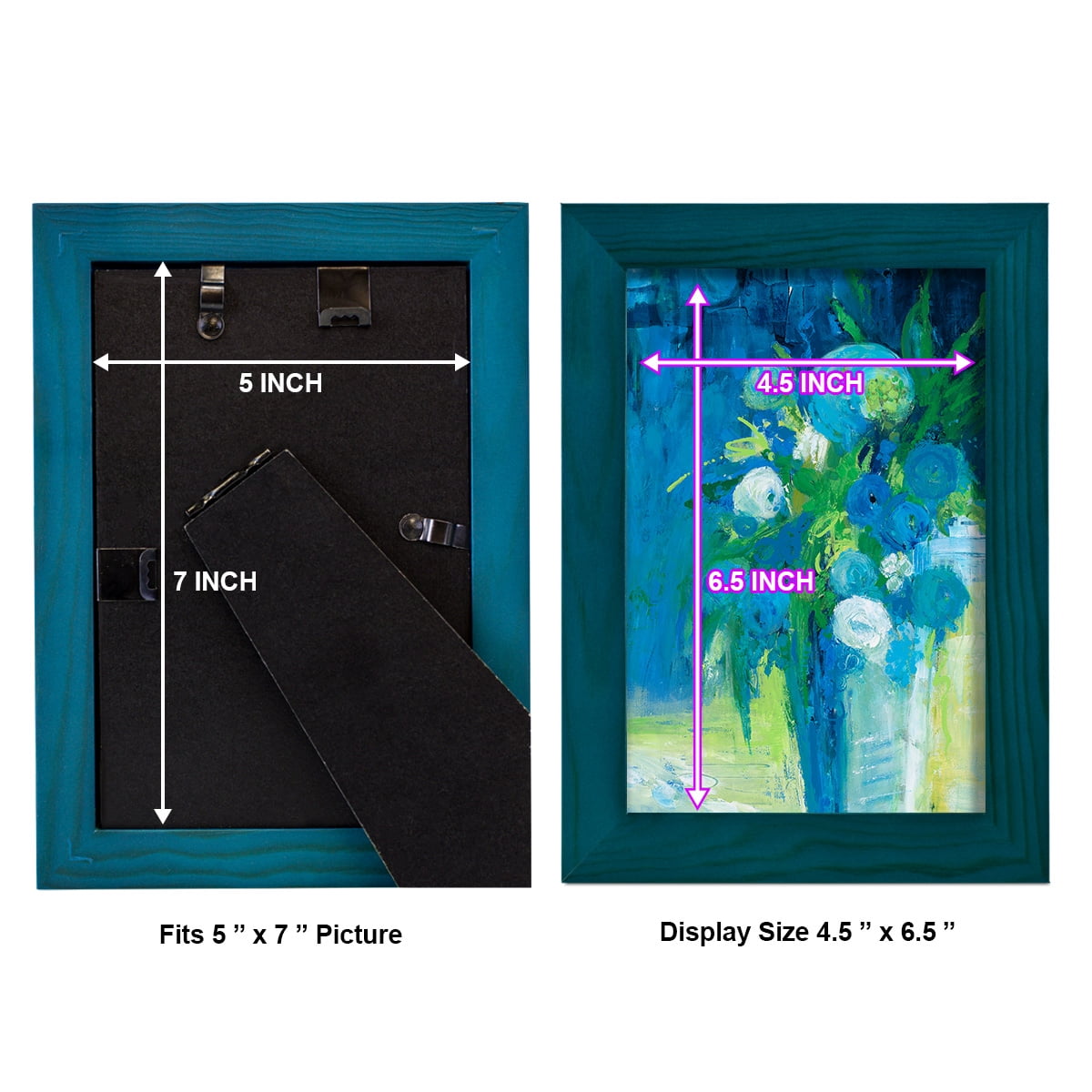 Literal Imaginings -Framed Print w/glass-Ocean Blue