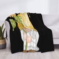 thumbnail image 3 of Disketp Sunflower Gnomes5 Flannel Blankets - Thick and Warm Blanket for Winter, Soft Fuzzy Plush King Blanket for All Seasons60"x50", 3 of 6