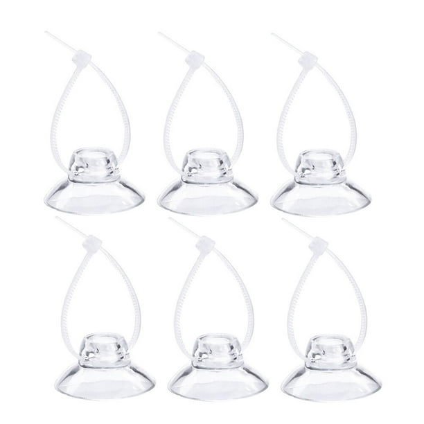 8 colgadores de plástico transparente con ventosa, sin ganchos, para cocina, oficina y baño.