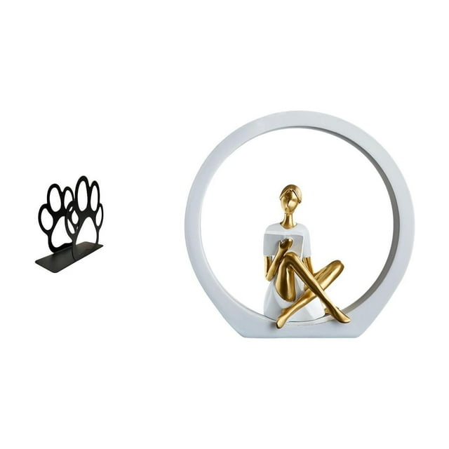 Servilletero Con Forma De Huella De Perro Y Figura De Niña. Organizador Multiusos Para El Hogar, Cafetería, Hotel, Dormitorio, Estantería O Decoración Rústica.