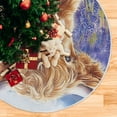 thumbnail image 6 of Ryvnso Christmas Tree Skirt Highland Cattle in Lavender Xmas Tree Skirts Ornament Home Decorations 47.2", 6 of 6