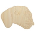 thumbnail image 1 of Dachshund Dog Head Wood Shape Unfinished Piece Cutout Craft DIY Projects - 4.70 Inch Size - 1/4 Inch Thick, 1 of 7