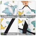 thumbnail image 6 of Green Dinosaurs Cacti Pattern Teens Toddler Nap Mat with Pillow, Sleeping Mat Bag for Preschool Daycare 60"x20", 6 of 6