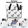 thumbnail image 2 of Tote Bag for Women - Cute Bulldog Shoulder Bag - Large Utility Work Duffle Bag with Zipper Handbag for Travel, Work, Sprots, 2 of 5