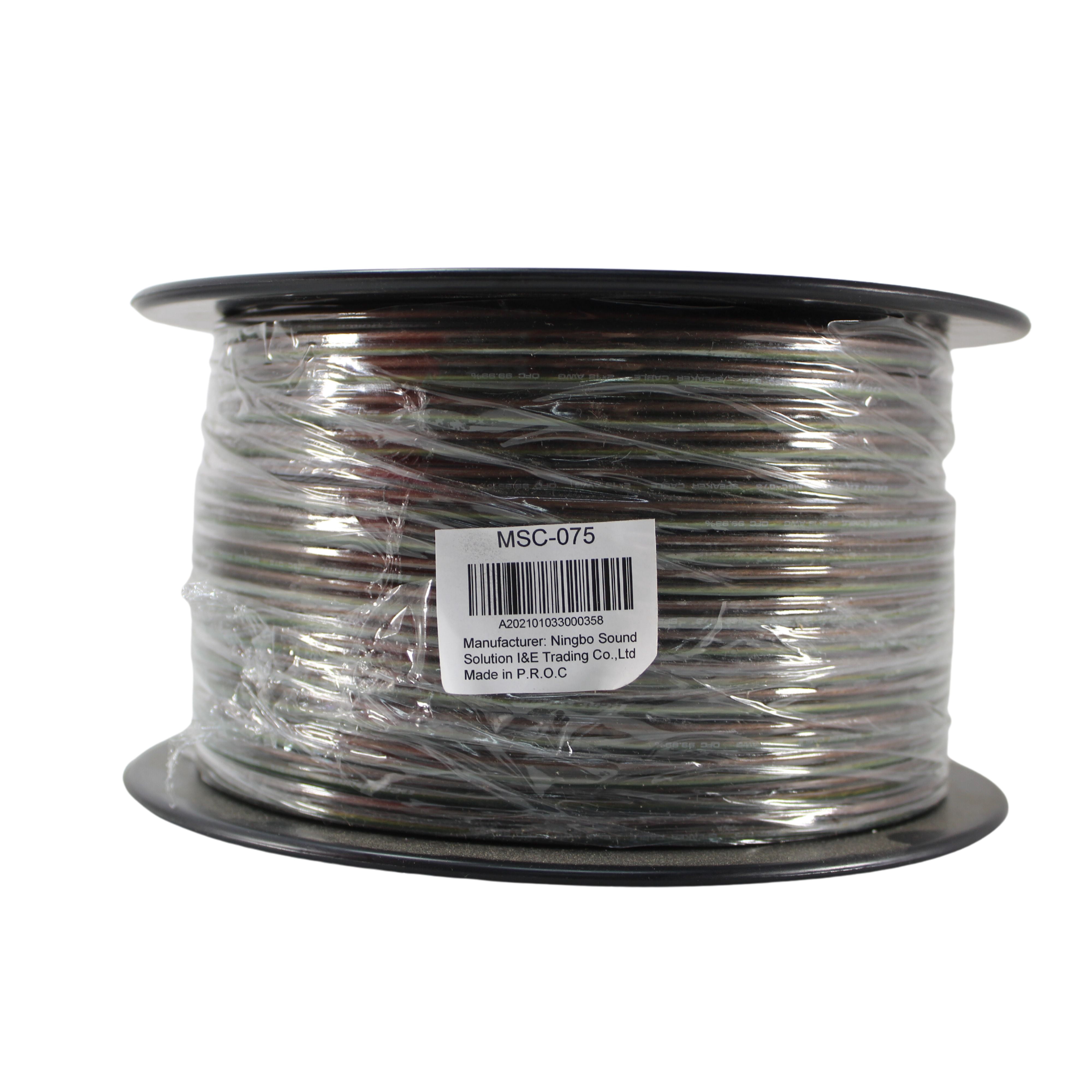 Deaf Bonce Car Audio 18 AWG Oxygen Free Copper Speaker Wire Black/Green Lot (Full Spool)