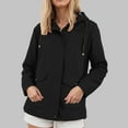 thumbnail image 2 of GEWSEY Womens Military Anorak Jacket Zip Up Snap Buttons Lightweight Safari Utility Coat Outwear With Pockets (Black, XXL), 2 of 9