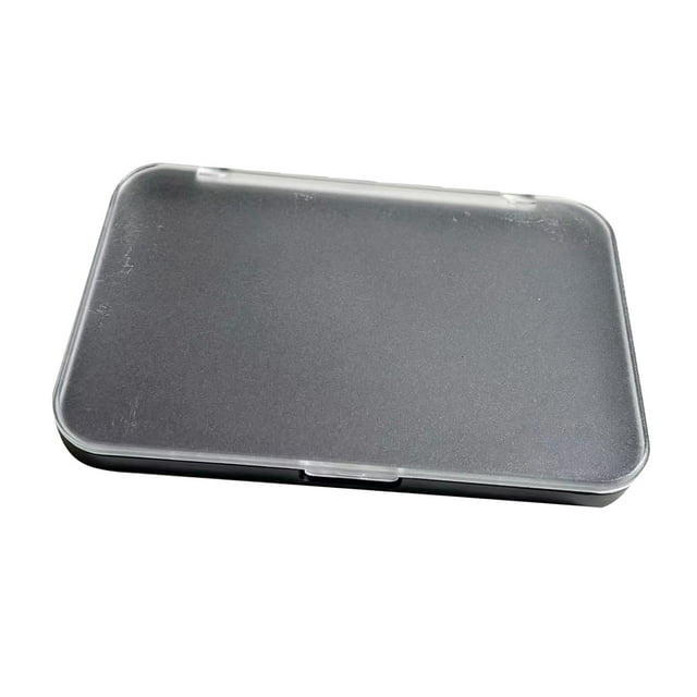 Paleta de maquillaje vacía, para cosméticos DIY, organizador de maquillaje en polvo, bandeja de sombra de ojos con tapa transparente esmerilada
