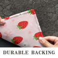 thumbnail image 6 of Strawberry Plants Fruit Flower Bow Door Rugs,Washable Non Slip Door Mats Indoor,Decorative Door Mats,Entry Mat Indoor for Entrance,Bedroom,Kitchen,Bathroom,17"x30", 6 of 6