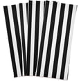 thumbnail image 2 of GZHJMY Soft Absorbent Reusable Kitchen Towels, Set of 6|28x18 in, Black White Stripes Pattern Dining Kitchen Living Room Tea Towels Dish Towels Decorative Towels, 2 of 7