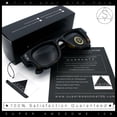 thumbnail image 7 of Classic Square Sunglasses for Men Women UV400 Protection Retro Thick Fat Bevel Frame Black Tortoise Frame Black Lens, 7 of 7
