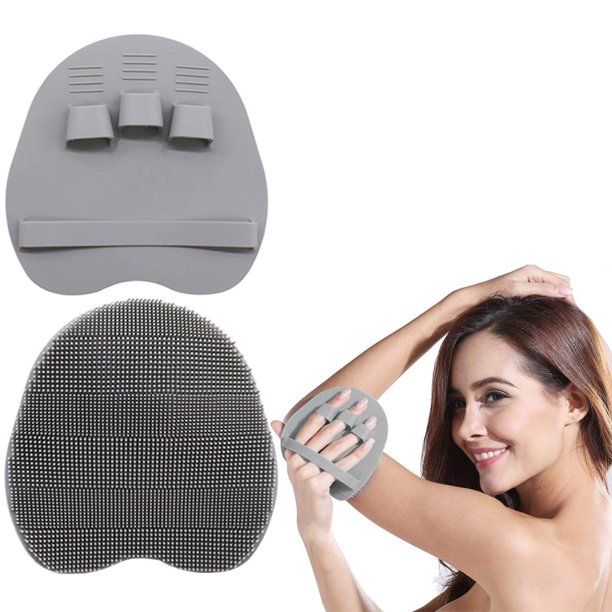 HOMMIESAFE 1 Pack Soft Silicone Shower Brush Body Wash Bath Exfoliating