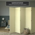thumbnail image 6 of Red Lantern 7 ft. Tall Woven Fiber Folding Screen - Cream - 8 Panel, 6 of 6