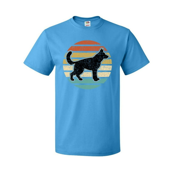 Inktastic German Shepherd Silhouette Vintage Retro T-Shirt