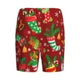 thumbnail image 5 of Gaeub X-mas and New Year Printed Men's Short Pajama Pants, Lightweight Lounge & Sleep Bottoms Keep You Cool - X-Large, 5 of 9