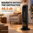thumbnail image 5 of 23" Space Heater for Indoor Use, 1500W Fast Heating Oscillating Tower Ceramic Electric Heater with 7-Color Light, Thermostat, 12H Timer, Remote Control & Overheat Protection for Bedroom, Office, 5 of 7