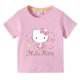thumbnail image 2 of Hello Kitty-Camiseta informal de dibujos animados para niñas, camisa de manga corta cómoda y transpirable, ropa para niños, novedad de verano, 2 of 5
