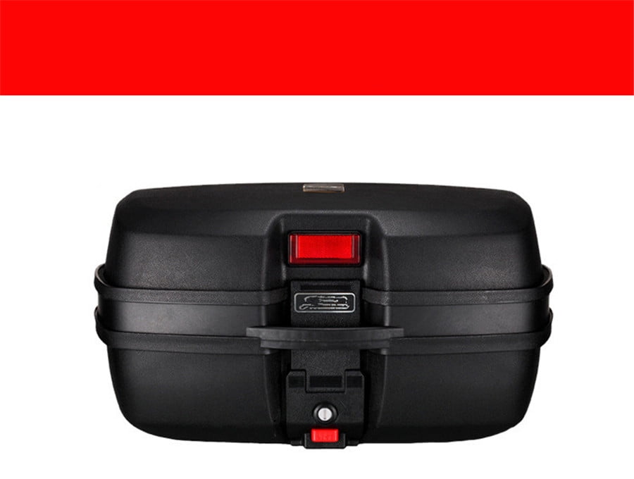 Universal 45L Motorcycle Scooter Rear Box Tail Luggage Storage Case Black w/Keys
