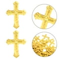 thumbnail image 5 of LOLIPPYY 1 Pack Baptism Confetti Glitter Cross Table Confetti Decorations For Baptism First Communion Baby Shower Birthday Gender Reveals Party Supplies Golden, 5 of 7