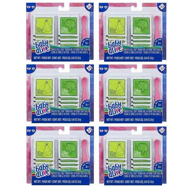 Baby Alive Powdered Doll Food 6 Pack Feeding Spoon Hasbro Walmart Com Walmart Com