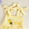 thumbnail image 5 of Zanarzt Baby Girl Romper Baby Girl Summer Clothes Cute Girl Outfits Sleeveless One Piece Romper Headband 15pcs set Light Yellow,3-6 Months, 5 of 6
