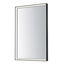 E42062-BBK ET2 Lighting Bevel - 53W 1 LED Mirror-36 Inches Tall and 30 Inches Wide-Brushed Black Finish