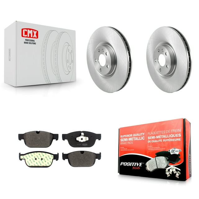 Transit Auto Front Disc Brake Rotors and Semi-Metallic Pads Kit for Car Volvo XC60 XC90 XC40 S60 Recharge C40 V60 V90 Cross Country S90 K8F-103443