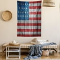 thumbnail image 2 of Rustic Decor American USA Flag Wall Hanging Tapestry, Fourth of July Independence Day retro wooden looking democracy worn style, Bedroom Living Room Dorm Accessories, 60 X 80 Inches, by Ambesonne, 2 of 5