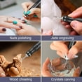 thumbnail image 5 of HOTROSE Electric Engraving Pen with 37 Bits, USB Rechargeable Cordless Engraving Machine, Portable DIY Rotary Engraver for Jewelry Wood Glass Stone Carving (Black), 5 of 7