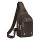 thumbnail image 3 of Bolso bandolera, mochila, mochila, bolso de hombro para correr, senderismo, viajes Marrón, 3 of 8