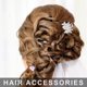 thumbnail image 2 of 3 mini pasadores para el pelo con forma de perla, con forma de flor romántica, 2 of 7