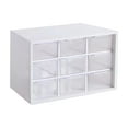 thumbnail image 1 of Mini organizador de cajones para organizar pequeños organizadores con cajones para suministros de arte Blanco, 1 of 9
