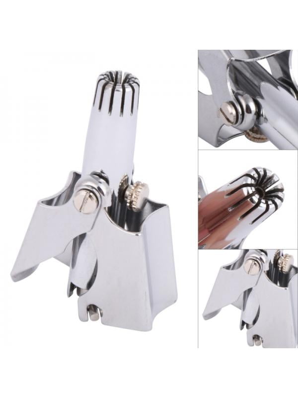 Stainless Steel Manual Washing Nose Trimmer Device Mechanical Nose Hair Trimmer Shaving And Hair