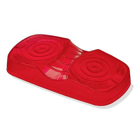Grote 91962 Red Clearance Marker Replacement Lenses (Two-Bulb Square)