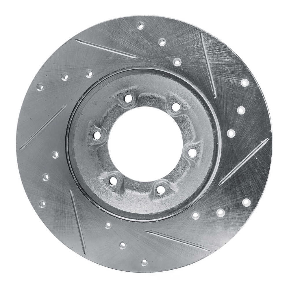 Dynamic Friction Company 631-37004L DFC Brake Rotor - Drilled And Slotted - Silver