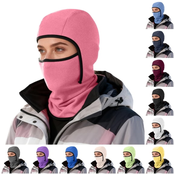 QTSHPN Winter Hat and Scarf Set for Women Ski Windproof Thermal Winter Face Cold Weather Skiing Motorcycle Outdoor Work Unisex Adult Winter Hats for Women & Men