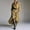 Yellow, variant on Stichou Women's Plaid Shirt Dress 2026 Lapel Collared Asymmetrical Maxi Dress Casual Long Sleeve Loose Fit Flowy Dresses Yellow XL