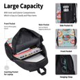 thumbnail image 6 of Naloa Colorful Donut Print Large Capacity Backpack Lunch Bag Pencil Case Combination 3 Piece Set for Student, 6 of 8