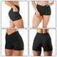 thumbnail image 2 of Sywqhk Pantalones cortos de motociclista de cintura alta para mujer Pantalones cortos de cintura cruzada de entrenamiento para niñas (Negro M) Sywqhk Alta Calidad, 2 of 8