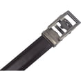 thumbnail image 4 of Marshal Men's Genuine Leather Ratchet Dress Belt With Automatic Buckle Brown Buckle8, 44", 4 of 9