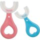 thumbnail image 1 of cepillos de dientes para niños en forma de U, cepillo de dientes de entrenamiento manual suave avanzado para niños de 2 a 6 años. (Azul + Rosa), 1 of 5