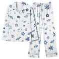 thumbnail image 1 of Levmjia Pyjamas pour Femmes Ensemble Doux et Confortable Mode Décontractée Imprimé Manches Longues Hauts Pantalons Ensemble de Pyjamas S, 1 of 5