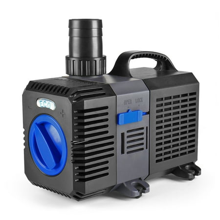 Koi Fish Water Fountain Pond Pump Submersible (950GPH) Adjustable Flow Inline Aquarium Fountain Waterfall Koi Fish Salt Fresh Water Filter with Set of Outlet Adapter ()