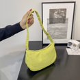 thumbnail image 2 of Sac à Main en Velours Côtelé pour Femmes Mode Couleur Unie (Bleu), 2 of 6