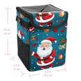 thumbnail image 5 of Santa Claus Car Trash Can: Foldable with Lid, Leak-Proof, Hanging Storage Bag - Trash Can for Car, Car Garbage Can, 5 of 6