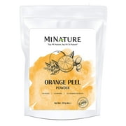 Orange Peel (Citrus Aurantium) Powder by mi nature - 227 g / 8 OZ / 1/2 lb | All Natural | Vegan | Non GMO | For Hair & Skin Care