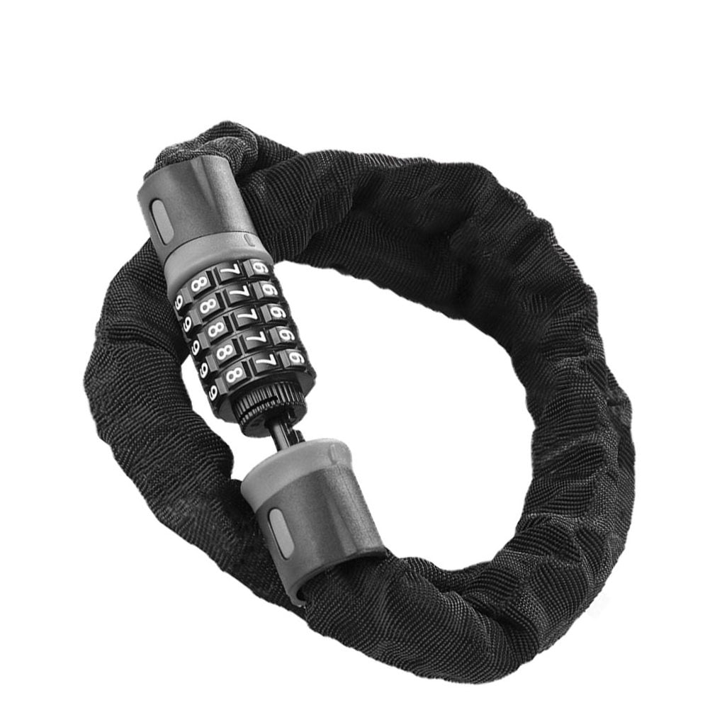 Pretyzoom Lock Chain Bike Password Lock Carbon Steel Combination 1Set